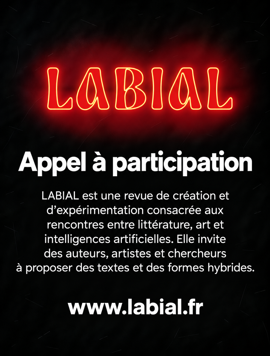 LABIAL — appel à participation pour une revue de création et d’expérimentation