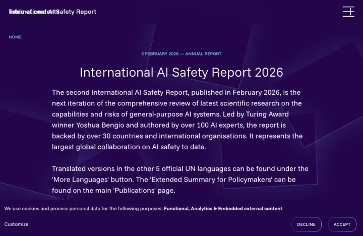 International AI Safety Report 2026