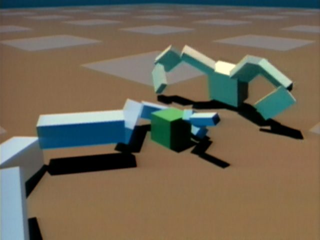 Karl Sims, Evolved Virtual Creatures, vidéo et description de l’artiste.
