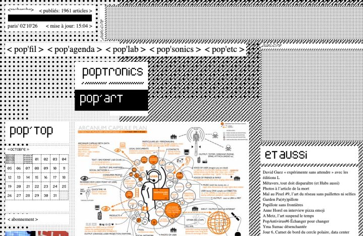 Aude Crispel, « Sur le Net, à la vie à la mort », Poptronics (2007)