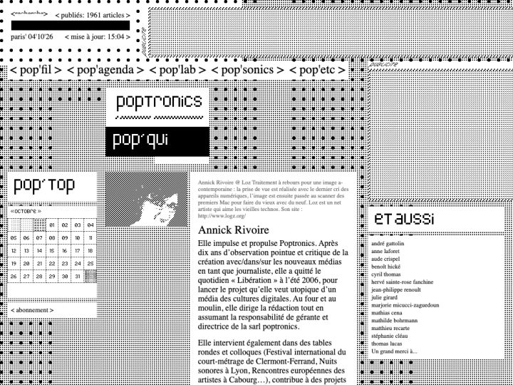 Poptronics — L’équipe de Poptronics