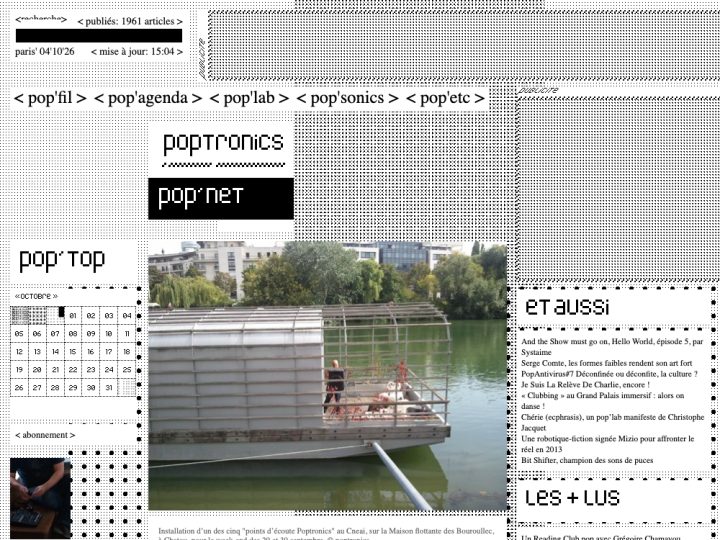 Poptronics — Cinq ans, cinq chantiers