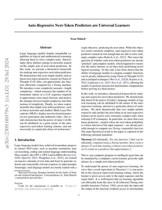 Next-token predictors