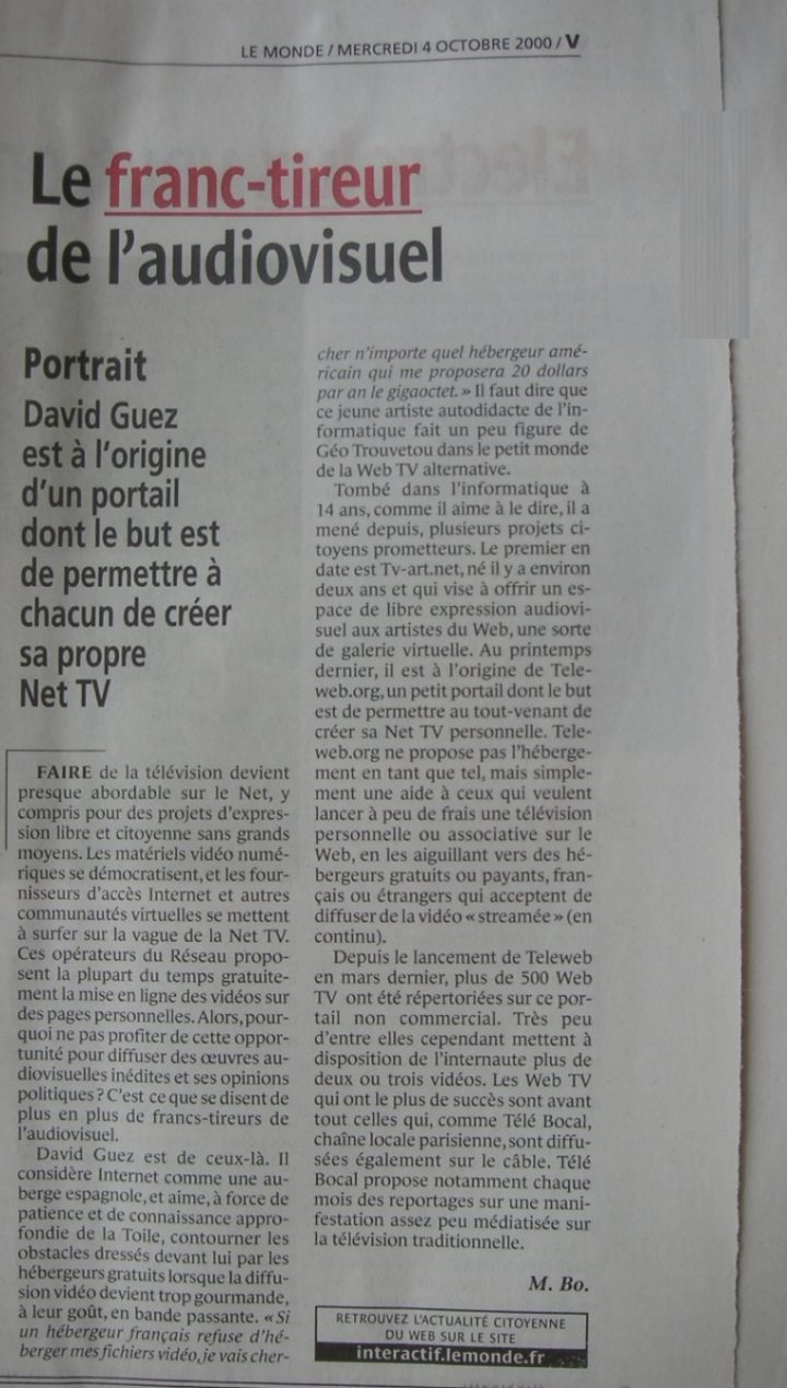 David Guez — Teleweb.org