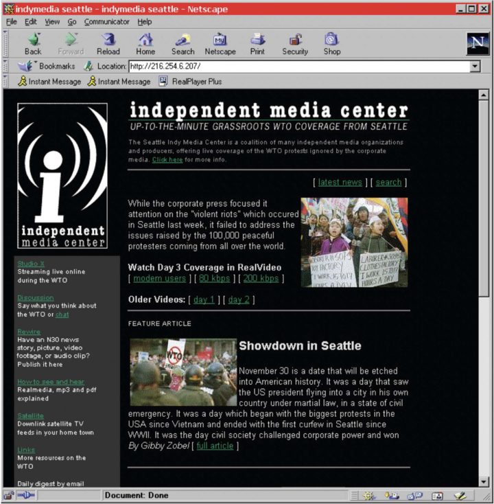Indymedia — origine et publication ouverte