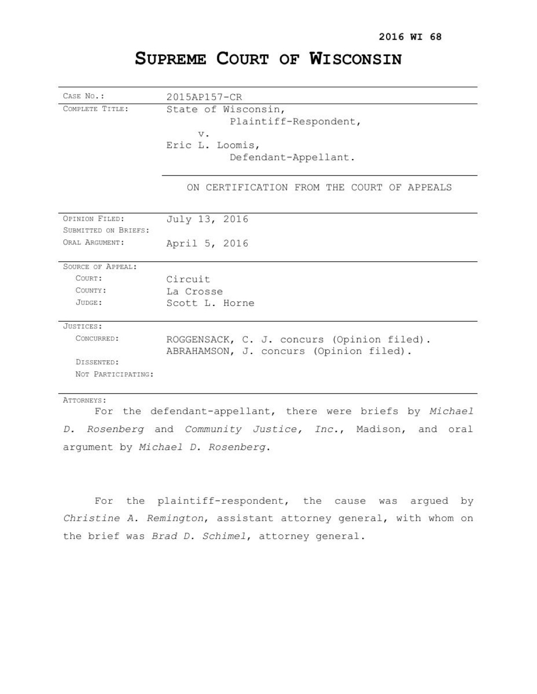 State v. Loomis